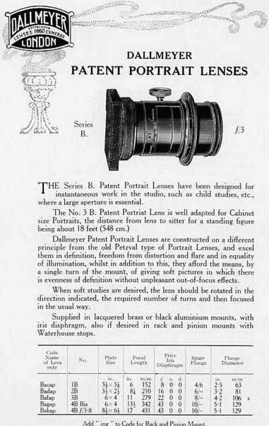 Dallmeyer Patent Portrait B